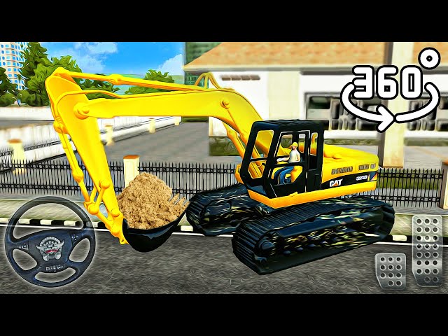 Excavators Digging Сat - Jcb VR 360° - Bus Simulator Indonesia Android GamePlay #22