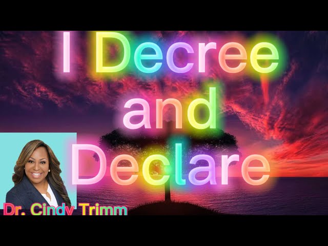 I Decree and Declare Entrepreneurial Success: By: Dr. Cindy Trimm | Morning/ Night Prayer