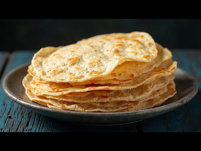 5 Minute Homemade Mexican Tortillas! No-kneading, Quick and Easy Recipe!