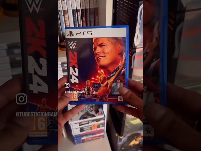 WWE 2K24 Unboxing #ps5 #ps5pro #playstation5pro #wwe2k25 #wwe2k24 #shorts #romanreigns #gaming