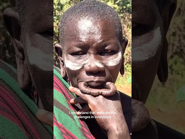 Mursi Tribe: Lip Plates & Culture in Omo Valley, Ethiopia!  #shorts #omovalleytravel #mursitribes