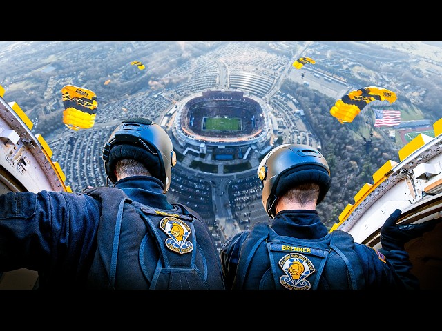 Inside the US Army's Insane Jump Into Packed NFL Stadium