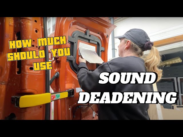 SOUND DEADENING a camper van to reduce noise | DIY Camper Van Conversion | VANLIFE UK Van Build Ep3