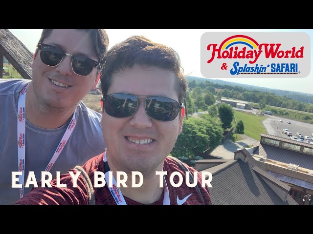 We Climbed the Voyage Lift Hill!!!! Holiday World Vlog