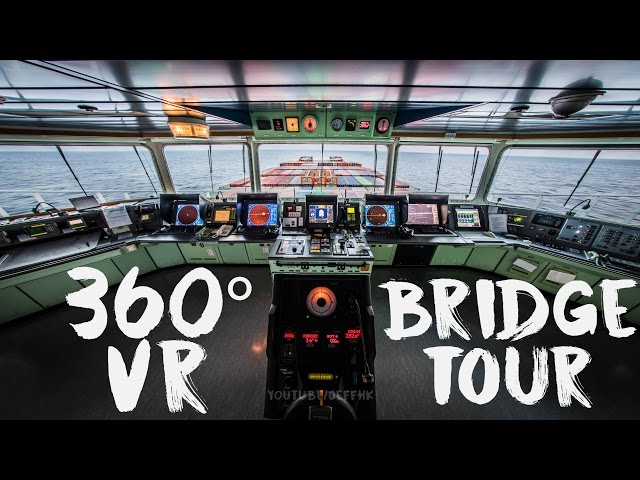 360 Video - Bridge of the 323m Mega Ship (LG 360 VR CAM)