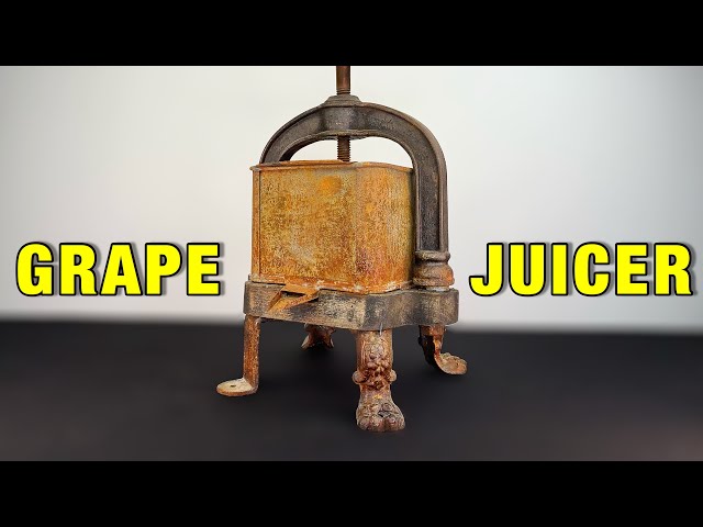 RUSTED GRAPE JUICER WITH LION LEGS - RESTORATION (with test)