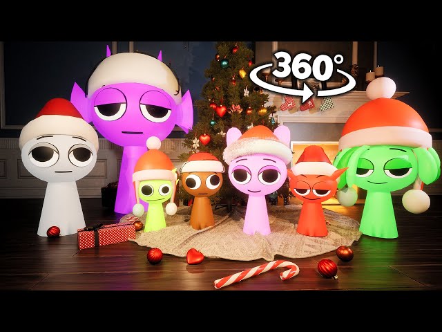 Incredibox Sprunki Merry Christmas Relax Music 360° | 4K | VR | 360 Video