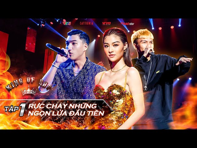 KING OF RAP Tập 1 | HIEUTHUHAI như B Ray trong thành phố, Sóc Nâu - KIỀU LOAN khiến 4 HLV náo loạn