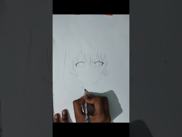 HOW TO DRAW A ANIME GIRL #yt #anime #sketch #art #Art lab