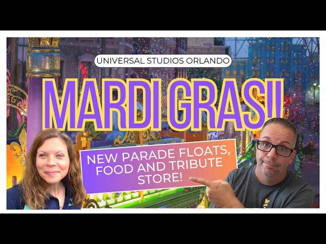 Universal Studios Orlando Mardi Gras OPENING NIGHT | New Parade Floats, Tribute Store and More!!