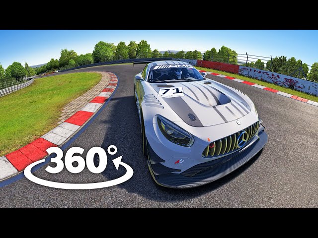 Car racing 360° Mercedes AMG GT3 POV Cockpit VR Experience