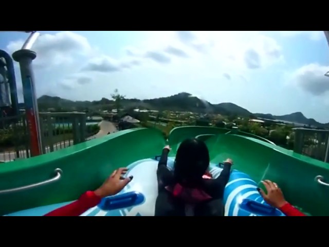 VR 360° "River Slide" Water Slide - Ramayana Water Park | Pattaya, Thailand - Virtual Reality Video