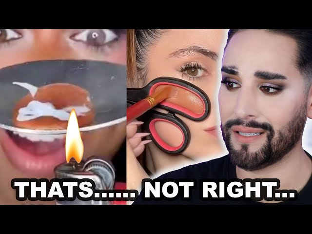 Tiktok makeup hacks are wild … | PRO MUA Reacts