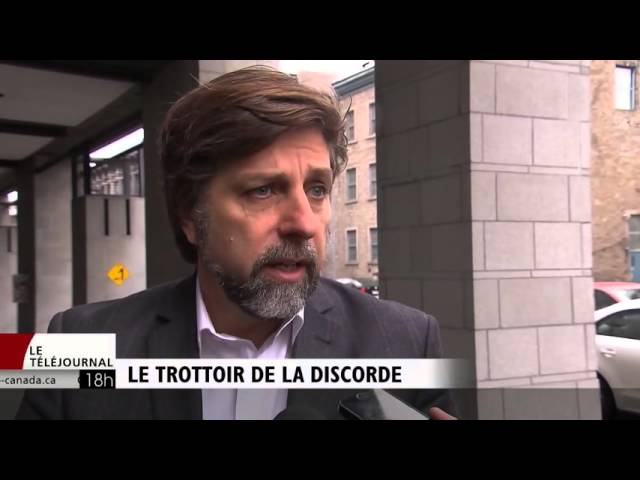 Le trottoir de la discorde