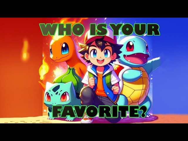 Who's your favorite gen 1 Starter #pokemon ? #pokecenter #gen1starters #pokemonedit #bulbasaur