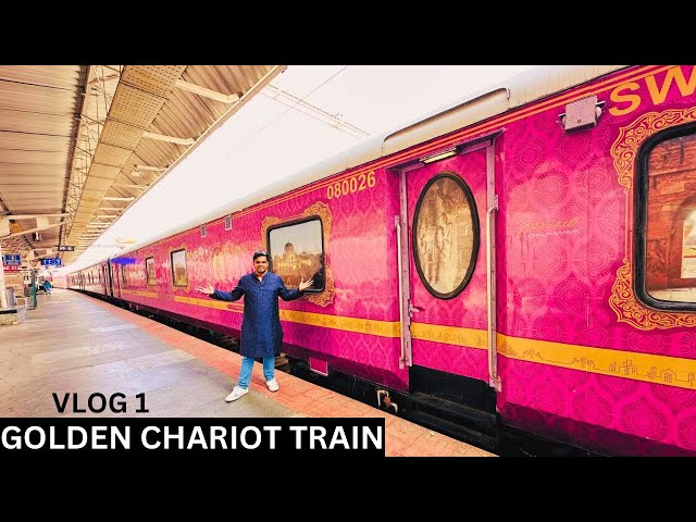 MOST LUXURIOUS GOLDEN CHARIOT TRAIN Journey | India’s Most Expensive Luxury Train Journey