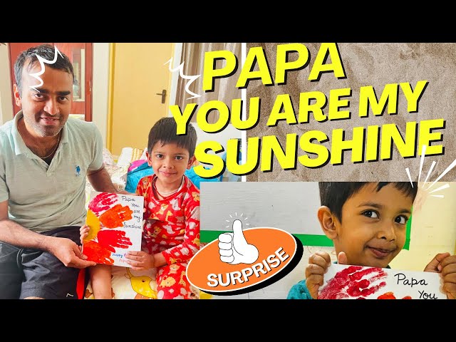 Handmade Birthday Surprise for Papa | Easy & Fun Craft Idea for Kids 🎨❤️