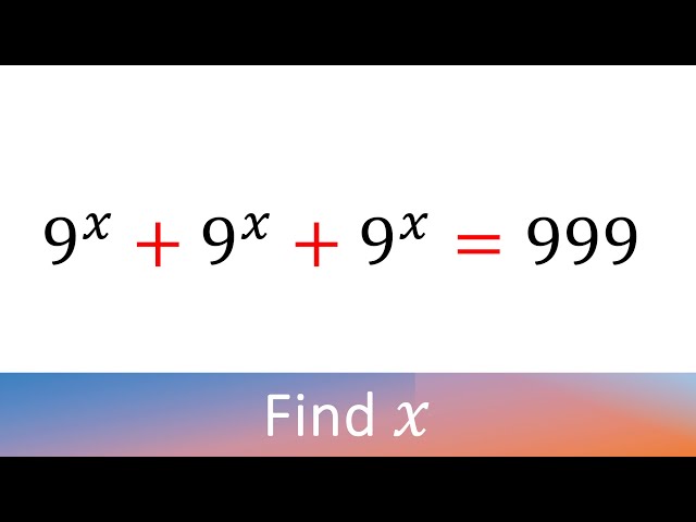 A Nice Exponent Math Simplification || Find the Value of X || How to Solve