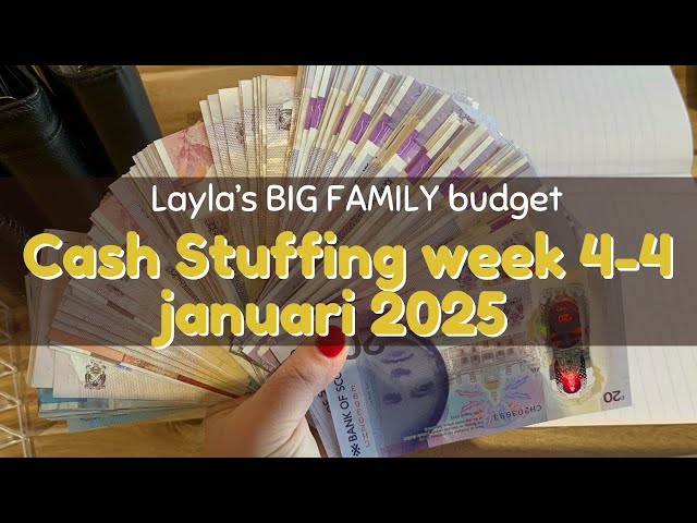 Cash Stuffing week 4 of January 2025 | budgeting | saving | Cash Stuffing | UK | £1000