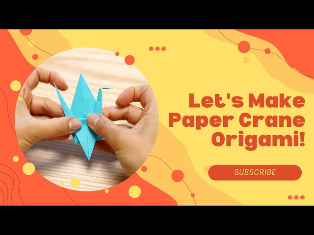 Let's Fold Origami Cranes Together - Relax & Be Creative ✂️✨