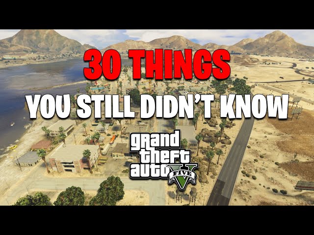 More Stuff You Didn't Know About GTA 5