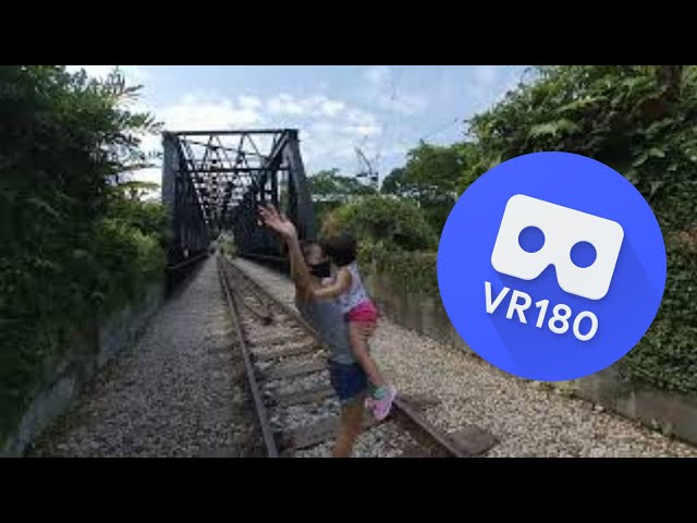 [VR180 VR 3D] Toddler Riley @ Old Bukit Timah Railway Bridge | Virtual Reality Oculus