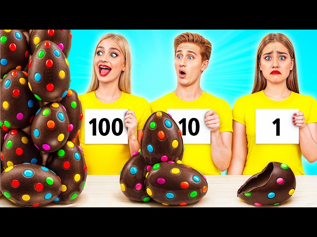 1, 10 or 100 Layers of Food Challenge | Funny Moments by Multi DO Joy