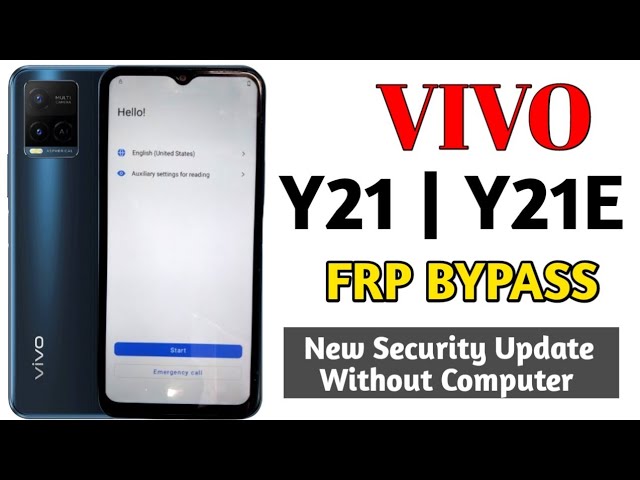 Vivo Y21 Frp Bypass Android 12 New Security 2024 | Y21 (V2111) Google Account Bypass