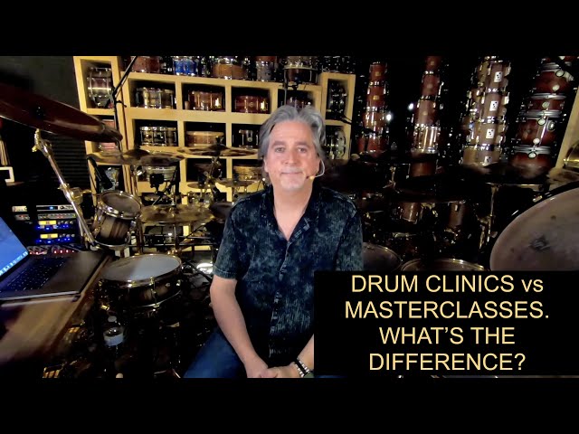 Todd Sucherman- Drum Clinics vs Masterclasses. What's the difference?