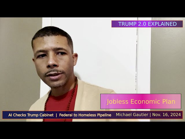 Trump 2.0 Explained | Nov 2024 | Jobless Economic Plan