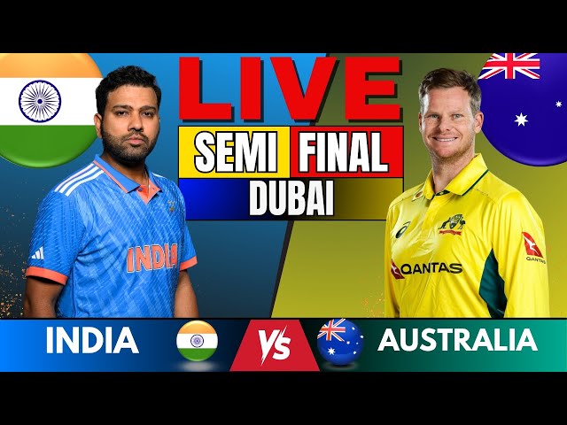 India vs Australia Semi-Final Champions Trophy Updates | IND vs AUS LIVE Match Scores & Commentary