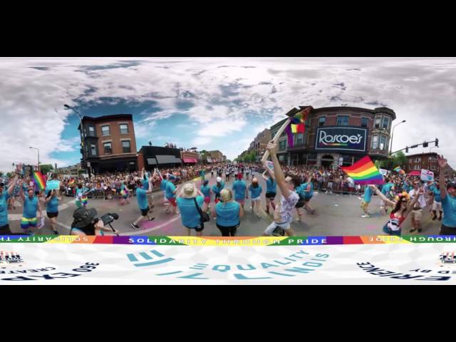 Equality Illinois at the 2016 Chicago Pride Parade, in 360 degrees