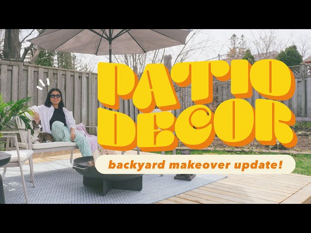 BACKYARD UPDATE! Decorate my patio with me ✨