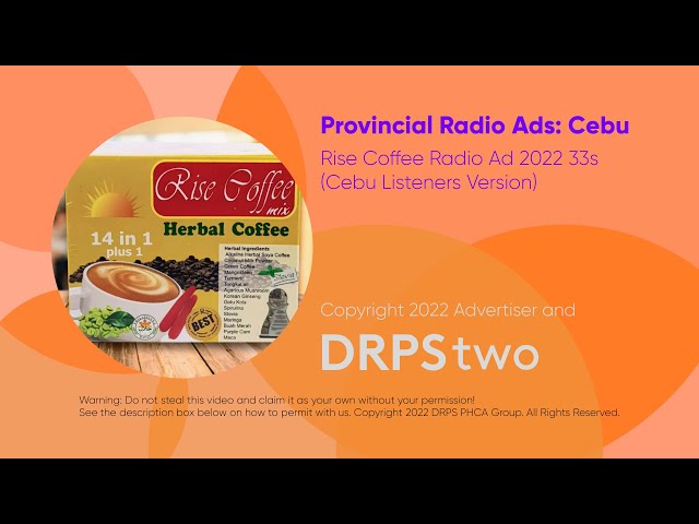 Rise Coffee Radio Ad 2022 33s (Cebu Listeners Version)