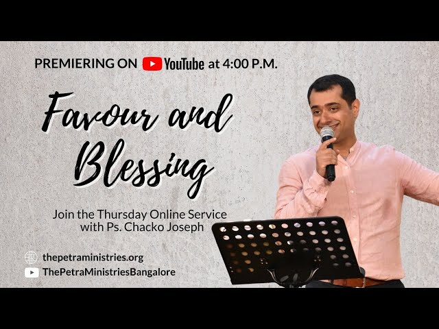 5 November 2020 | Thursday Online Service | Favour & Blessing