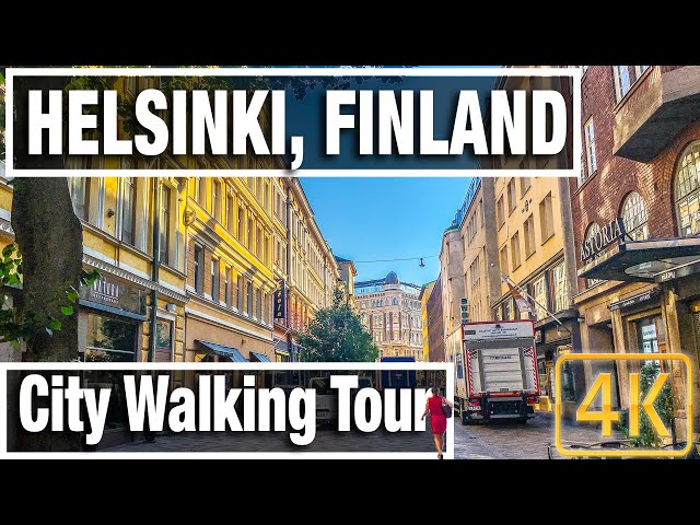 4K City Walks: Helsinki Finland Morning Walk  - Virtual Walk Walking Treadmill Video