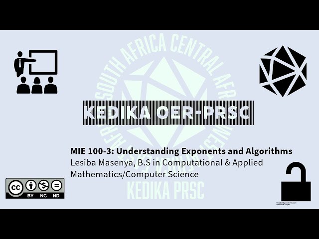 MIE 100-3: Understanding Exponents & Algorithms