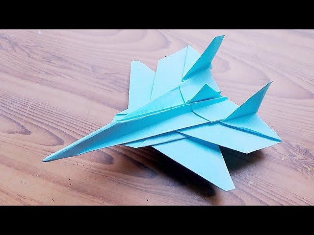 How to make fighter jet plane DIY paper plane easy #papercraft #paperplane #diy