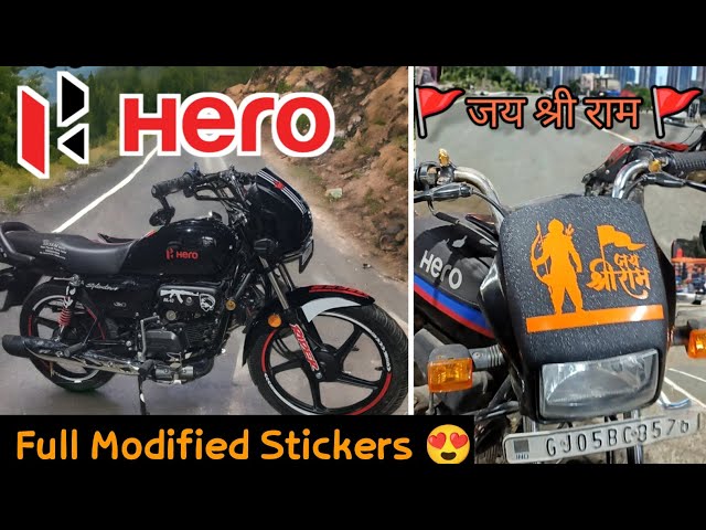 Hero Splendor Best Modified Stickers 😍😍 In Just 500rs @manishpainteryt