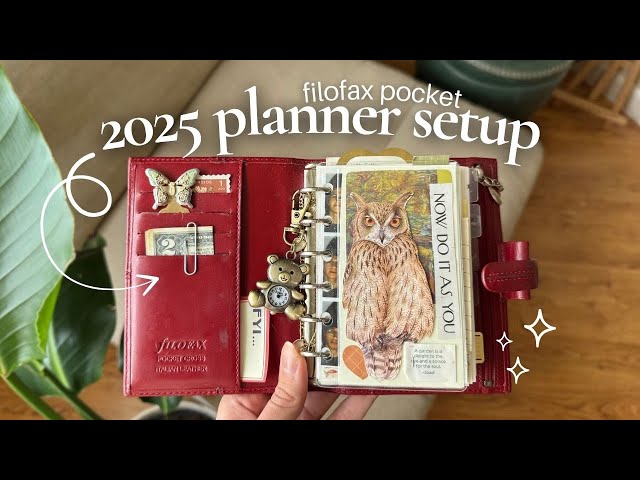 2025 plan with me: pocket filofax edition✨