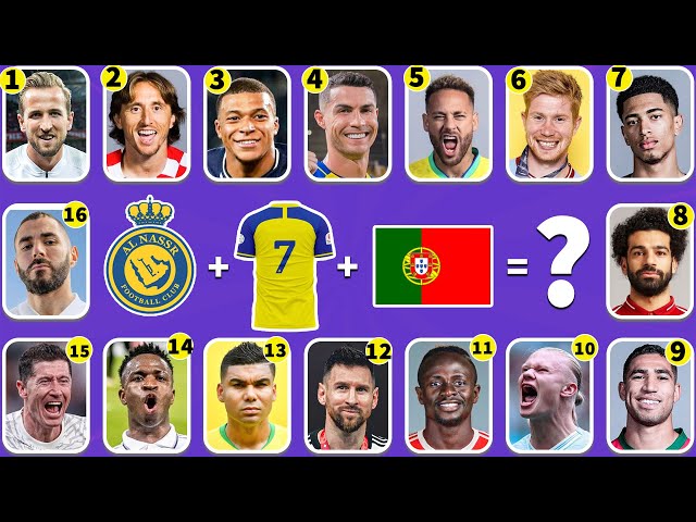 (Full 39)Guess the Song, NATIONALITY + CLUB + JERSEY NUMBER of football players|Ronaldo, Messi