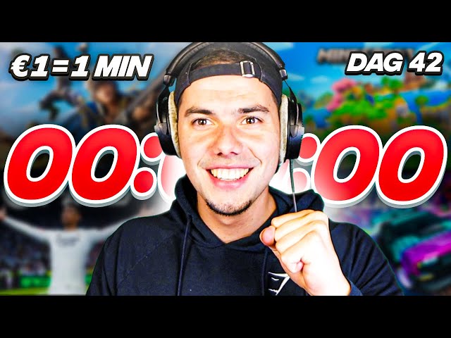 IK BEN 1.000 UUR LIVE | SUBATHON DAG 42 😱 | Sebas de Jong