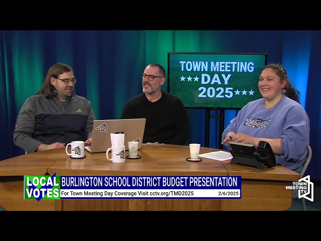 Burlington School District Budget Presentation - 2/6/2025