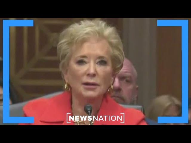 As McMahon takes hot seat, Democrats protest DOE cuts | NewsNation Now