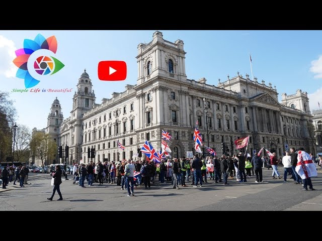 Demonstration In London - Brexit. Big Ben  360° (13/04/2019) #360video #virtualtour