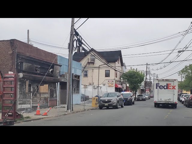 ELIZABETH NJ | bad looking area,  burned down houses 🔥