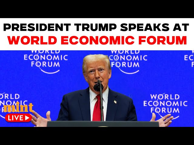 Live: US President Donald Trump addresses the world Economic Forum in Davos | WEF 2025 |Trump Speech