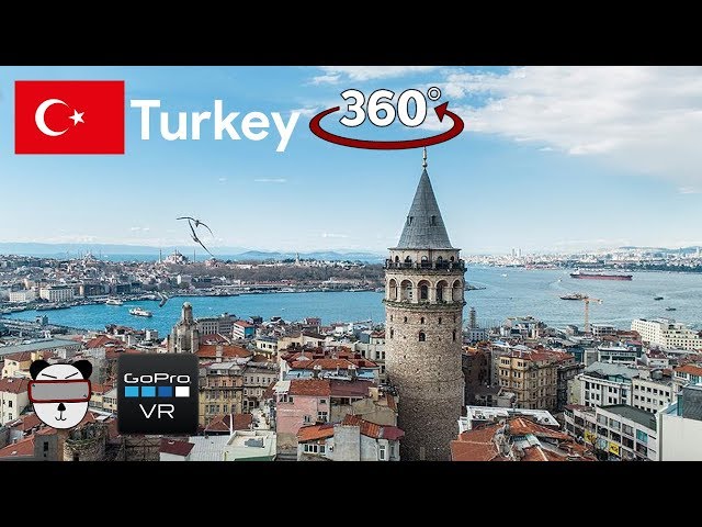 🌍 360° Galata Tower | Istanbul, Turkey 🇹🇷【GoPro VR Travel | 360 Video】