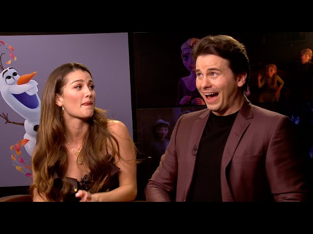 Jason Ritter & Rachel Matthews "TRY" to sing like Idina Menzel song from Frozen 2