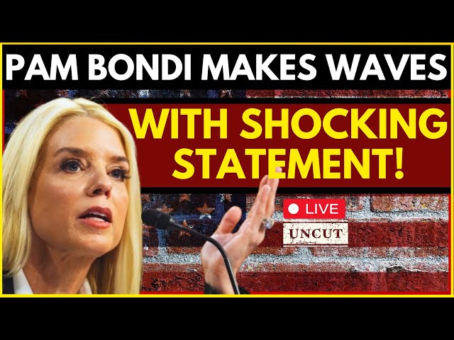 Pam Bondi LIVE: Pam Bondi's Big Remark Shocks US | Pam Bondi Speech LIVE | US Breaking News LIVE